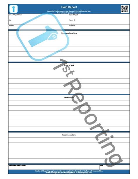 daily field report template